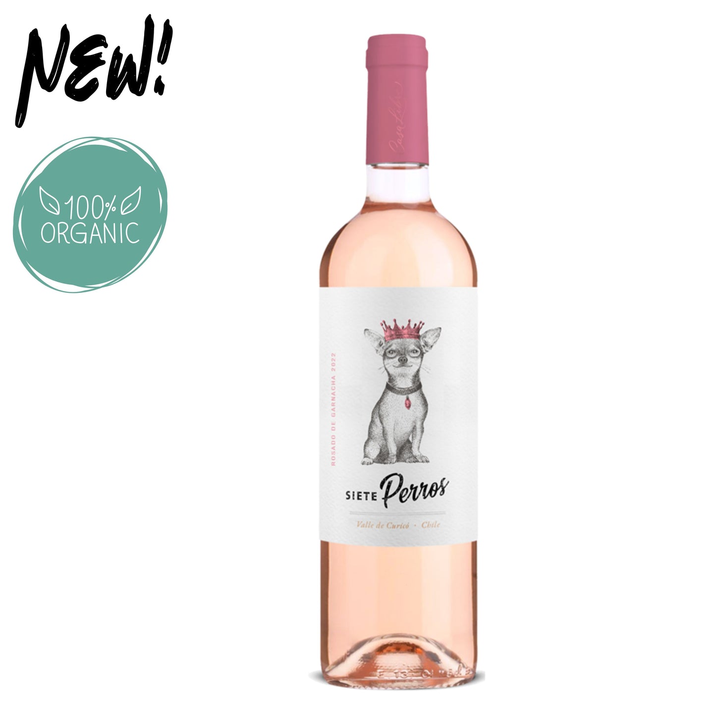 Rosé de Garnacha, Siete Perros, Orgánico, Casa Libre