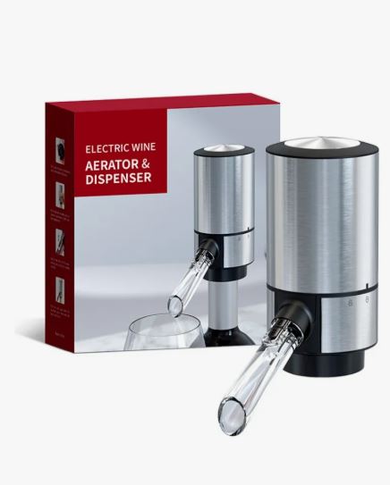 Aireador y dispensador automático vino electrico recargable USB