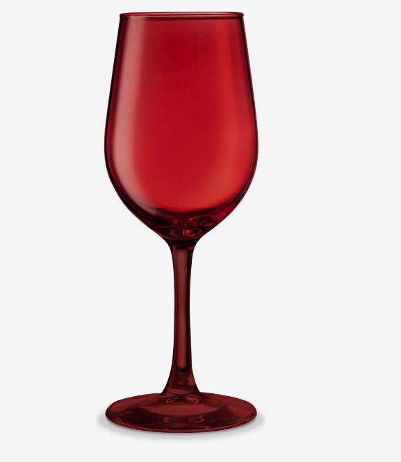 Set 4 Copas Vino 320cc Full Rojo