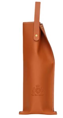 Porta botella vino cuero